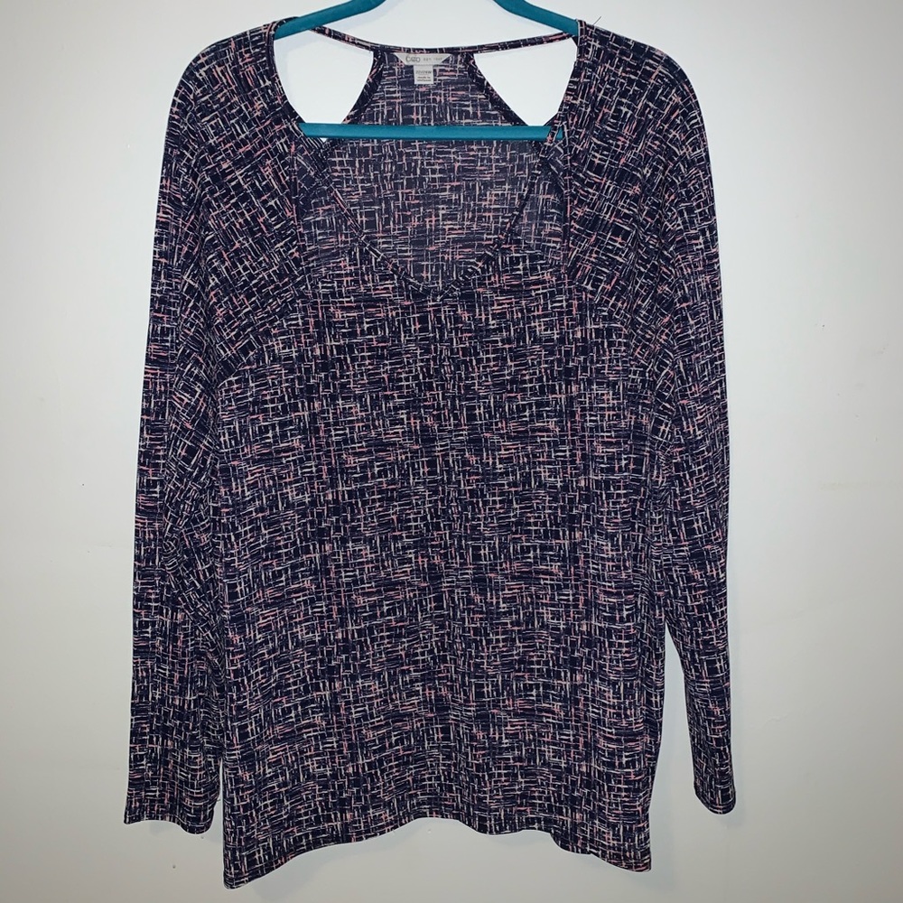 Cato Blouse Triangle Cut Out Plus Size 22/24